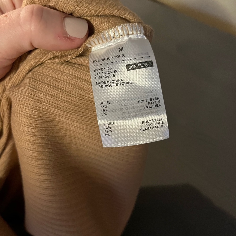 Sophie Rue Ribbed MIDI Dress NWT - Picture 7 of 7